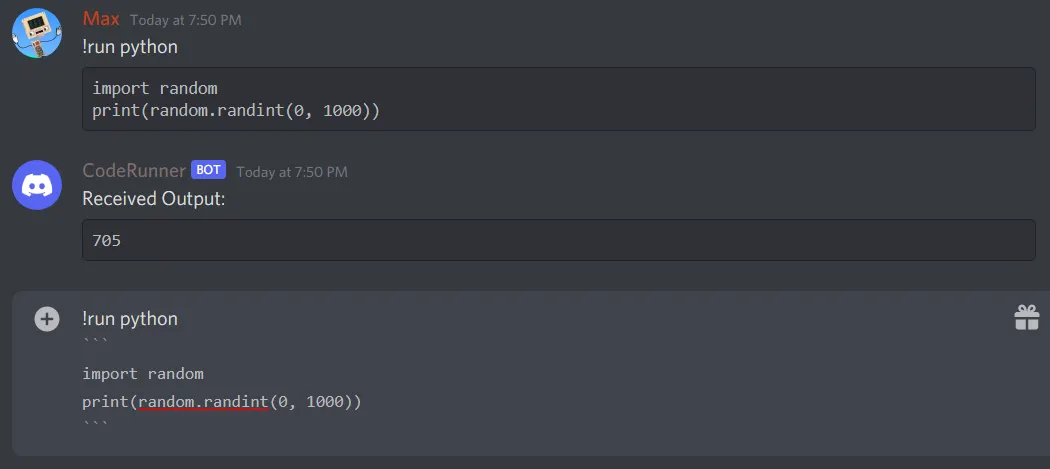 Group B - November 29 - Discord Bot First Prototype